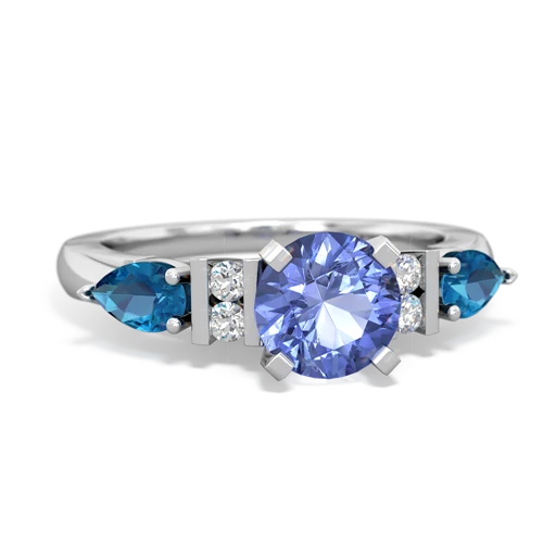 tanzanite-london topaz engagement ring