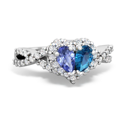 tanzanite-london topaz engagement ring