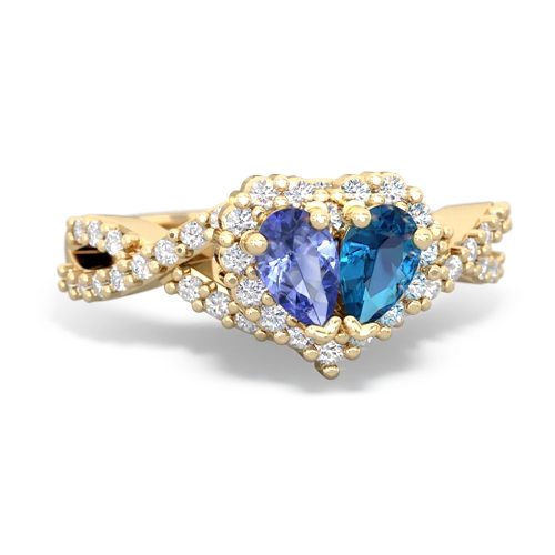 tanzanite-london topaz engagement ring