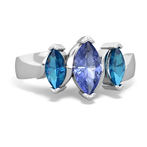 tanzanite-london topaz keepsake ring