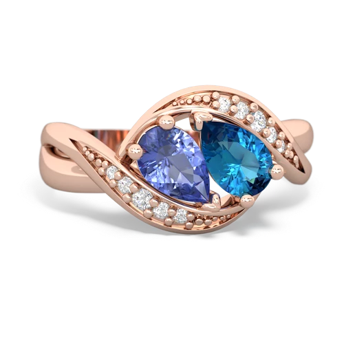 tanzanite-london topaz keepsake curls ring