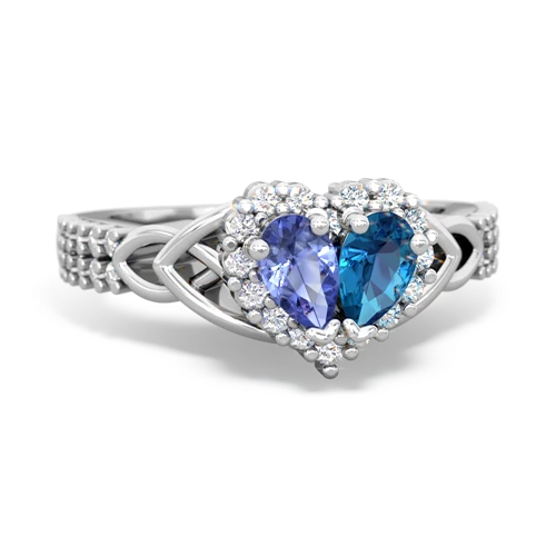 tanzanite-london topaz keepsake engagement ring