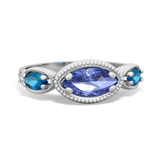 tanzanite-london topaz milgrain marquise ring