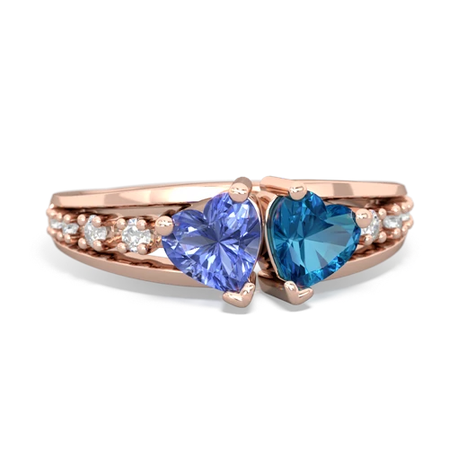 tanzanite-london topaz modern ring