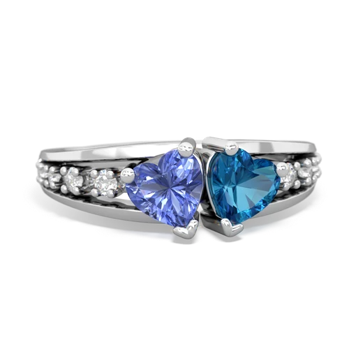 tanzanite-london topaz modern ring