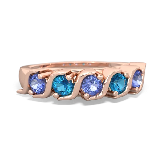 tanzanite-london topaz timeless ring