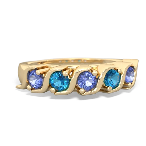 tanzanite-london topaz timeless ring