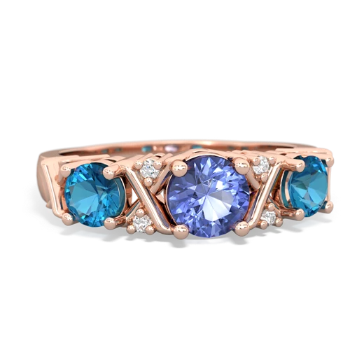 tanzanite-london topaz timeless ring