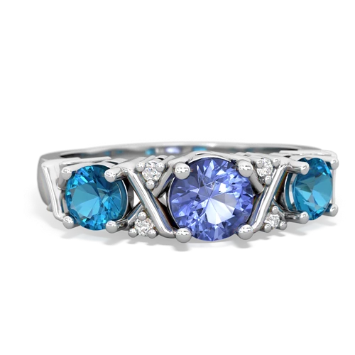 tanzanite-london topaz timeless ring