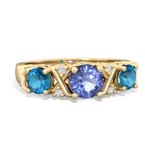 tanzanite-london topaz timeless ring