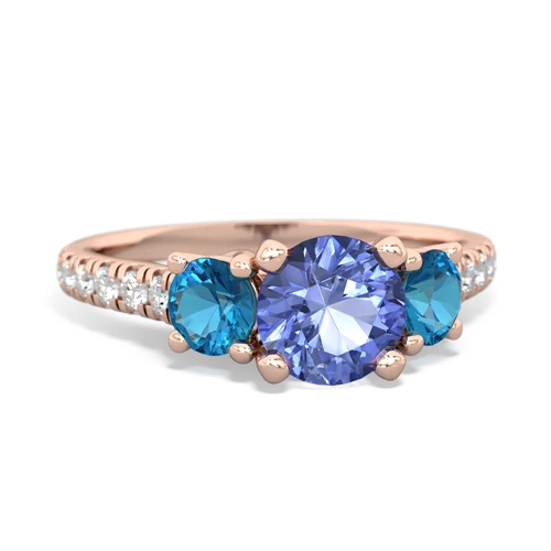 tanzanite-london topaz trellis pave ring