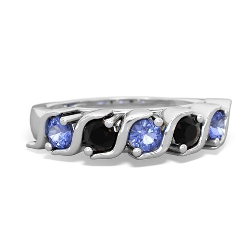 tanzanite-onyx timeless ring