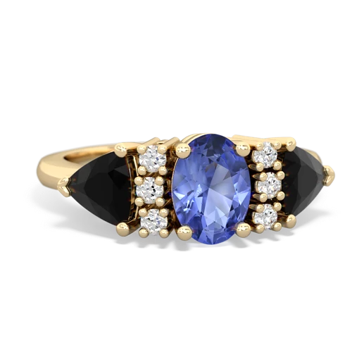 tanzanite-onyx timeless ring