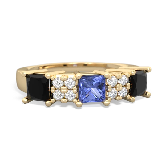 tanzanite-onyx timeless ring