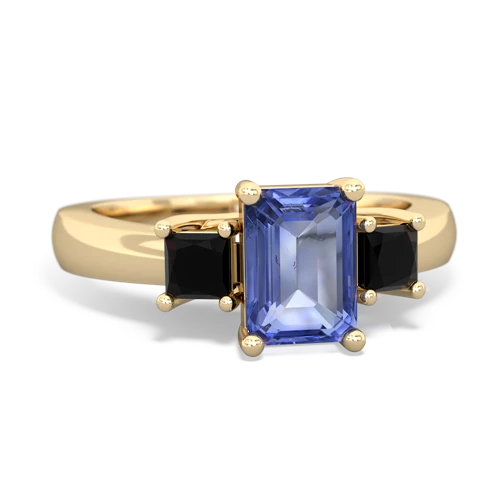 tanzanite-onyx timeless ring