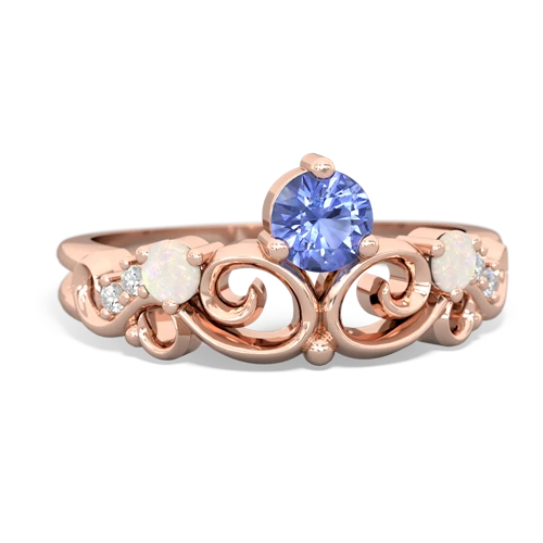 tanzanite-opal crown keepsake ring