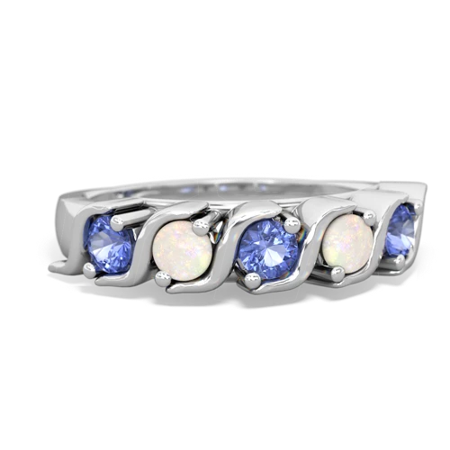 tanzanite-opal timeless ring