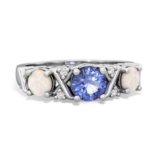 tanzanite-opal timeless ring