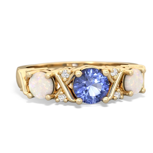 tanzanite-opal timeless ring