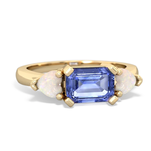 tanzanite-opal timeless ring