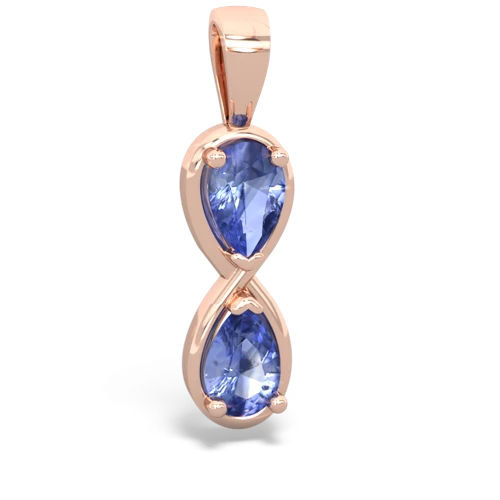 tanzanite infinity pendant