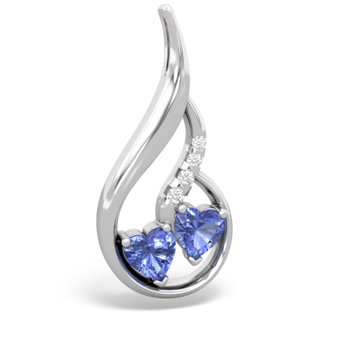 tanzanite keepsake swirl pendant