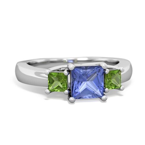 tanzanite-peridot timeless ring