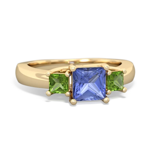 tanzanite-peridot timeless ring