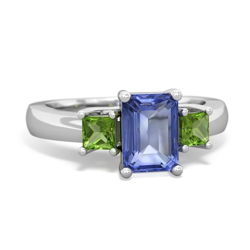 tanzanite-peridot timeless ring