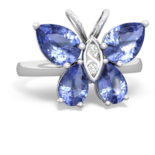 tanzanite butterfly ring