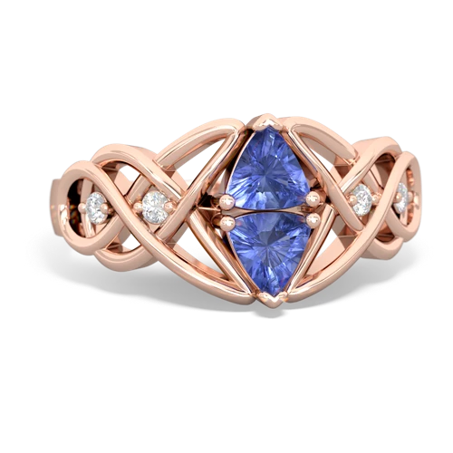 tanzanite celtic knot ring