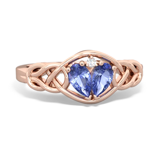 tanzanite celtic knot ring