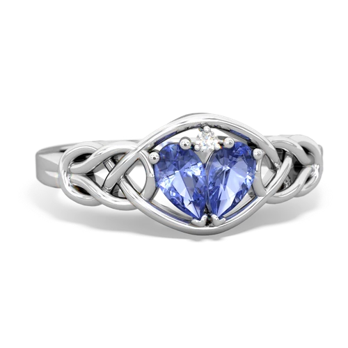 tanzanite celtic knot ring