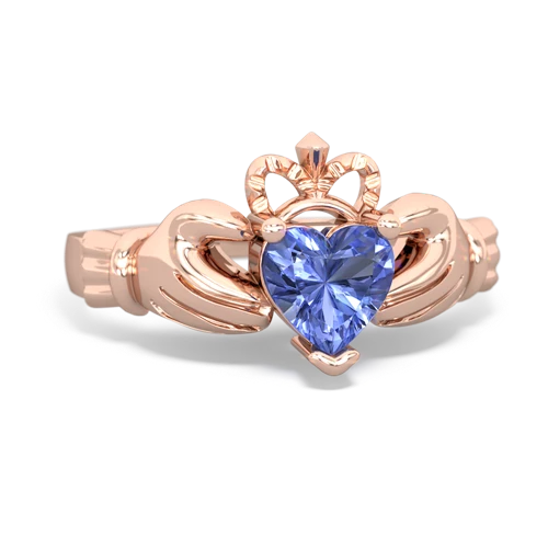 tanzanite claddagh ring