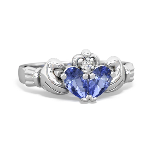 tanzanite claddagh ring