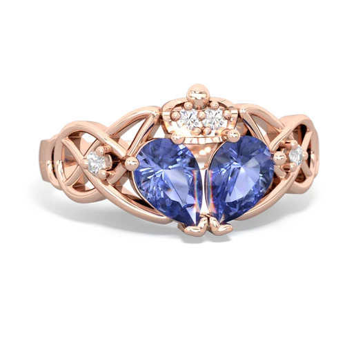 tanzanite claddagh ring