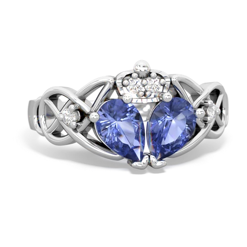 tanzanite claddagh ring