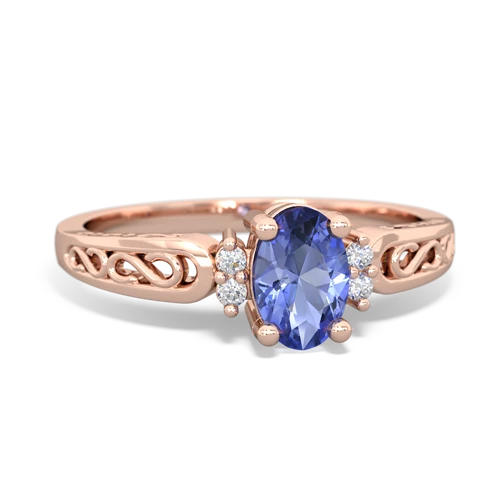 tanzanite filligree ring