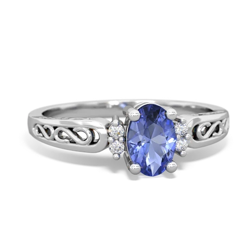 tanzanite filligree ring