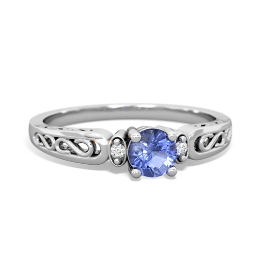 tanzanite filligree ring