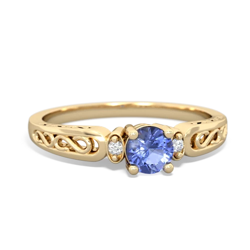 tanzanite filligree ring