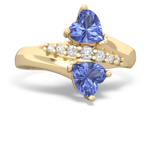 tanzanite modern ring