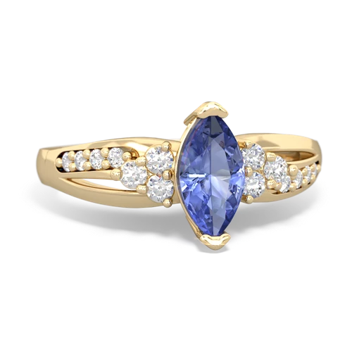 tanzanite modern ring