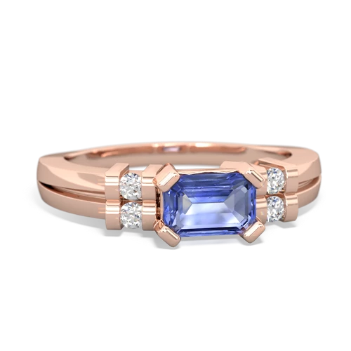 tanzanite modern ring