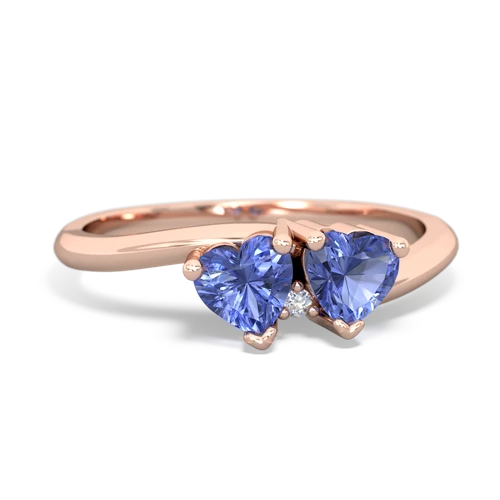 tanzanite sweethearts promise ring