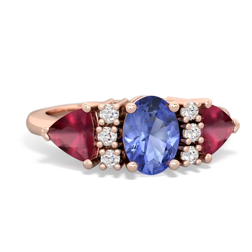 tanzanite-ruby timeless ring