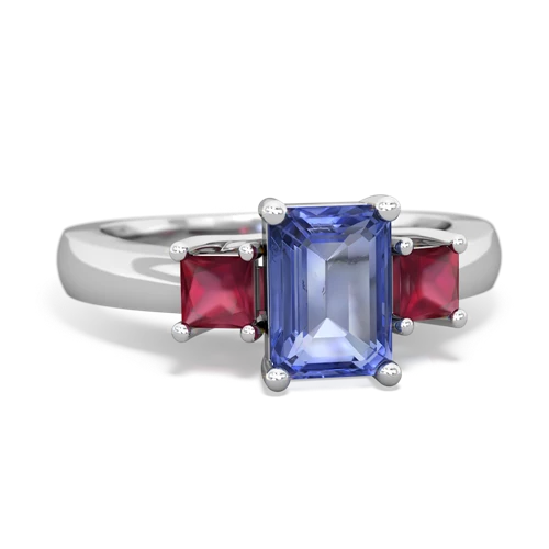 tanzanite-ruby timeless ring