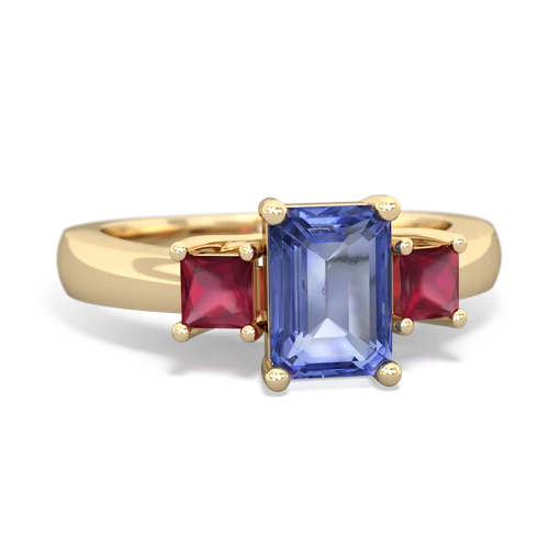 tanzanite-ruby timeless ring