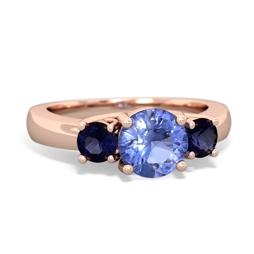 tanzanite-sapphire timeless ring