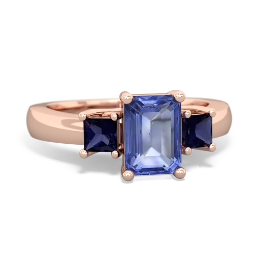 tanzanite-sapphire timeless ring